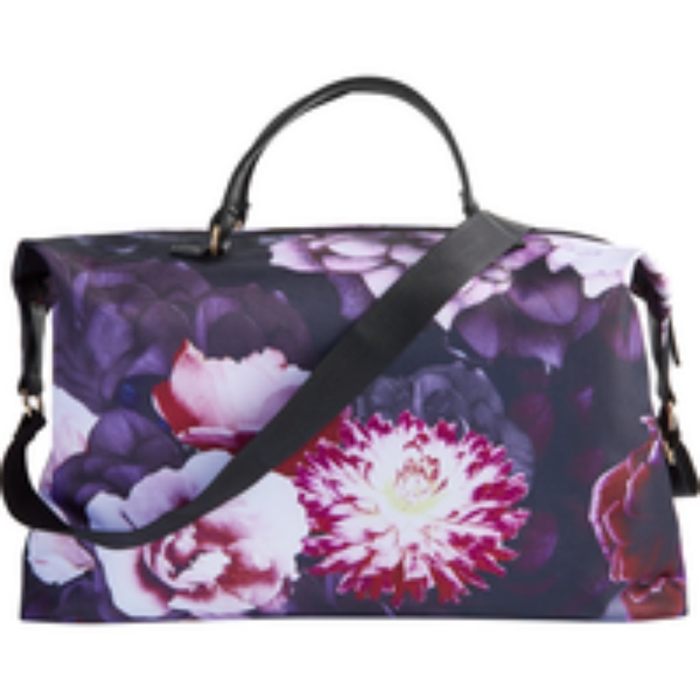 AWESOME Colorful floral travel duffle tote Bag NEW